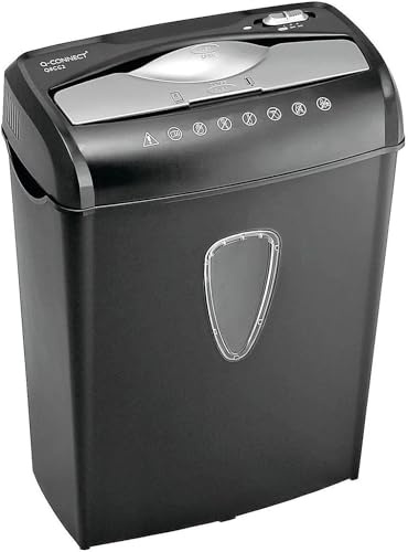 Q-Connect Q8CC2 CrosSq Cut Paper Shredder (Shreds up to 8 sheets of 75gsm paper) KF17973
