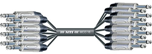 Music Store MCO 1.5PPE8-16Y, Multicore 1.5m, Insertcore, 16xMoKli, 8xSteKli, Analoge Multicore Kabel