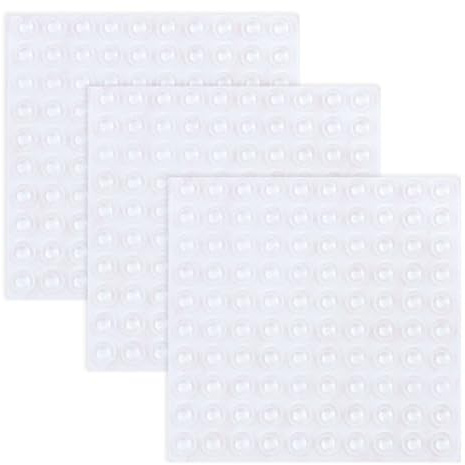 NouveLife Lot de 300 Tampon Caoutchouc Transparent Pieds Adhésifs en Caoutchouc Coussinet Amortisseur 8,5mmx2,5mm Autocollant 3M Résistant