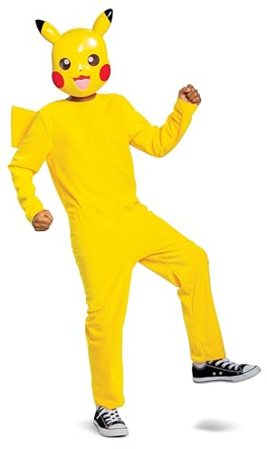 Pokémon | Costume Capuche Pikachu Enfant | Taille 4-6 Ans | Déguisement à Capuche | Licence Officielle Pokémon | Doux et Confortable | Pour Anniversaires ou Fêtes | Idée Cadeau pour Fan