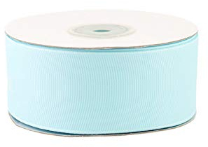 Creativery 25m Ripsband 38mm Schleifenband Deko Band Hochzeit Geschenkband Mattes Satinband Farbe hellblau 311