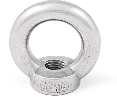 Ringmutter 8 mm Edelstahl V4A AISI 316 rostfrei salzwasserbeständig Ösenmutter Augenbolzen von SO-TECH®