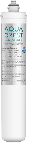 AQUA CREST H-300 Under Sink Water Filter, Replacement for Everpure H-300, H-300-NXT, 7CB5, EV9270-71, EV9270-72, EV9618-11, EV9855-50, EV9282-01, NSF/ANSI 42 Certified, 24000 Gallons