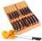 Xabono in Drawer Knife Block Bamboo Knife Storage Fit 16 Slot Knife Block Without Knives Washable Universal 42x31x4cm