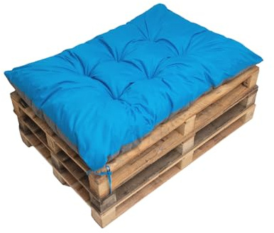 Setgarden Coussins pour palettes, Coussins pour chaises, Coussins pour bancs, grand coussin de sol, coussin de sol pour enfants (120 x 80 cm, Bleu) Setgarden Coussins pour palettes, Coussins pour