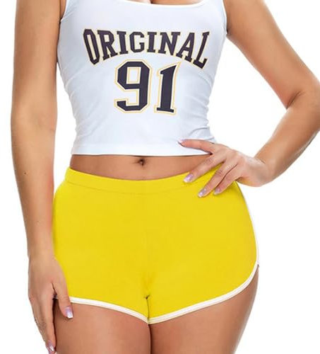 Radlerhose Damen Kurze Sporthose Boom Booty Stretch Scrunch Sexy Gym Shorts Kurze Hose Hotpants Leggings Für Yoga Gym Fitness Poledance Premium Kurze Sporthose Damen
