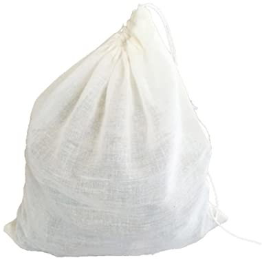 HOLIDYOYO 50piezas Bolsa De Tradicional Unidades Reutilizables De Algodón Cordón Para Filtrar Té Leche Zumo De Fruta y Frutos Secos