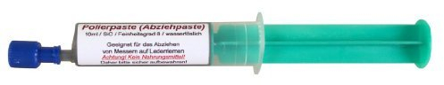 Polierpaste 10ml / Feinschleifpaste für Lederriemen, von Scherenkauf®