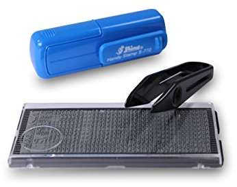 Personalisierbarer Taschenstempel Shiny S-772 zum Selbstsetzen - Stempel-Set inkl. 420 Zeichen für bis zu 4 Zeilen - kleiner Ministempel für unterwegs