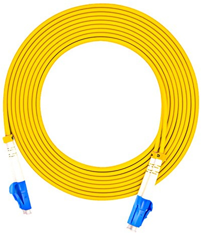 Jeirdus 10Meters LC to LC Duplex 9/125 Single-mode Fiber Optic Cable Jumper Optical Patch Cord LC-LC