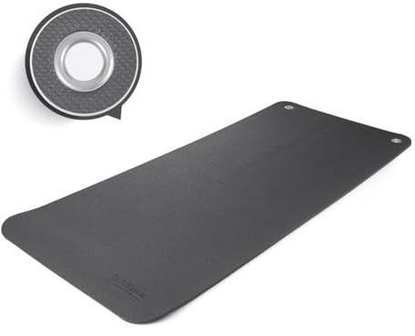 Sport-Tec Gymnastikmatte, Yogamatte Yogamatte Gepolstert & rutschfest für Fitness Pilates & Gymnastik mit Tragegurt - Maße 200cm Länge 85cm Breite inkl. Ösen