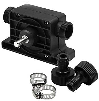 BYYLECL Elektrische Bohrmaschine, Handbohrmaschine, selbstansaugende Pumpe, Ölflüssigkeiten, Wassertransfer, kleine Pumpen, Schwarz