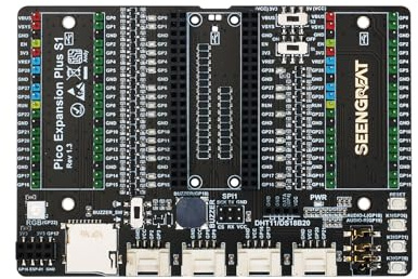 XICOOLEE Dual GPIO Expander für Raspberry Pi Pico, Zwei Sets externer Erweiterung, 2 x 20 Pin, Vier HY-2.0-4P Headers, vollfarbiges RGB, zum Anschluss weiterer Erweiterungsmodule