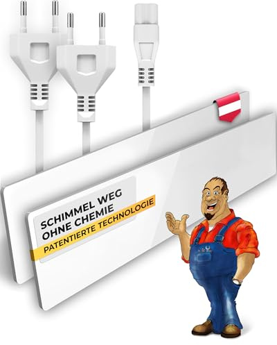 Schimmelentferner Wand & Schimmelentferner Bad - die Heizung ohne Chemie - Wirksame Alternative zum Schimmelspray - Anti Schimmel Mittel für jeden Raum (2er Set)