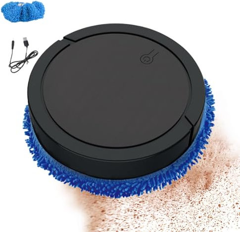 Robot Trapeador Silencioso - Robot Trapeador Automático, Máquina Trapeadora En Seco Y Húmedo | Robot De Limpieza De Pisos Fregona Inteligente Con Tanque De Agua, Fregona De Limpieza De Pisos Silencios