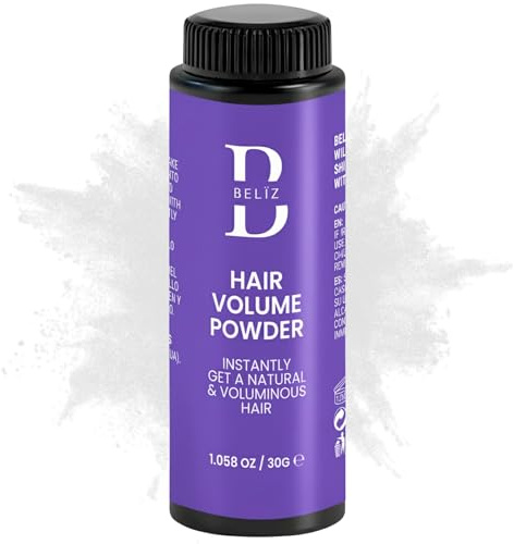 B BELÏZ Hair Styling Powder - Volumizing & Texturizing, Root Lift, Matte Finish, Oil Absorbing, Non Greasy, Non Sticky, No Residue, Instant Thickness, Fine & Thinning Hair, Vegan Talc Free - 1.06 Oz