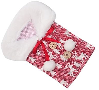 Garneck Weihnachtlicher Weinflaschenüberzug Aus Kunstfell Kreative Flaschenverpackung Für Festliche Anlässe Für Weihnachten Partys Für Freunde Und Familie