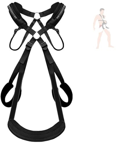 Jomyu BDSM Liebesschaukel Sexspielzeug Extrem Sex Toy Bondageset extrem Sex Sexschaukel mit Sitz Elegante Position Master Fessel Sling Sex Schaukel mit Breiten Polstern SM Sexspielzeug für Paare