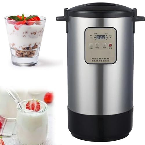 MáQuina Para Hacer Yogur Inteligente, Con Control Ajustable De Tiempo Y Temperatura - Produce Billones De ProbióTicos Vivos Para Lotes MáS Grandes,18L