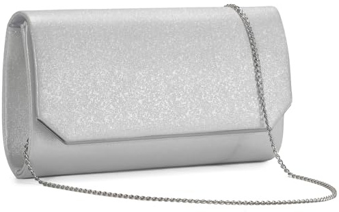 UBaymax Glitzer Clutch Damen,Pailletten Abendtasche mit Kette,Elegante Handtasche