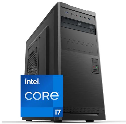 Betazon PC Fisso Desktop NUOVO • Cpu intel core i7-6700 • 32GB RAM DDR4 • 1TB SSD • Windows 11 Pro • WiFi • Office 365 • Pronto All'Uso • USB 3.0 • PC Professionale per Ufficio, Casa, Scuola
