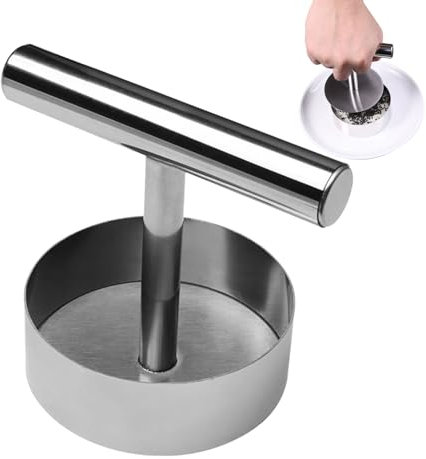 Burgers Press, Stainless Steel Manual Patty Maker, Non-Stick Smasher Tool, Ergonomic Handle, Multi-Function Kitchen Gadget, For Commercial And Home Use, Non Stick Smasher
