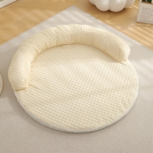 Xiyocadt Kühlmatte Hunde Katzen, Selbstkühlend Hundedecke Kühlend, Kühldecke für Haustiere, Kühlmatte Bett für Zuhause im Sommer (Gelb,50 cm)