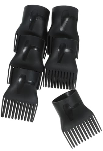 LRXIYODE 10 Pezzi Diffusore per Asciugacapelli in Plastico Nero, Pettine Asciugacapelli Compatto e Leggero per Ridurre L'impatto sui Chioma