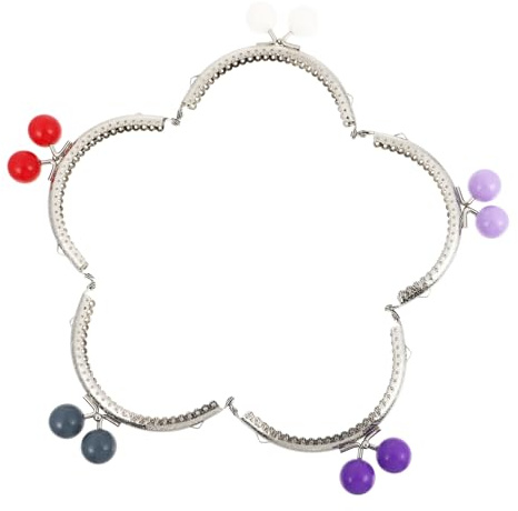UKCOCO 5 Pezzi Telaio in Metallo per Portamonete Fai da Te con Chiusura Sicura per Borse Pochette e Clutch Accessori per Borse Artigianali Resistente