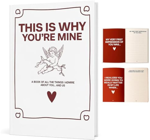 THIS IS WHY YOU'RE MINE - Keepsake Book for Couples, Memories, and Heart-Fluttering Moments, Meaningful Gift for Beloved Boyfriend Girlfriend, Romantic Love Memory Handbook (1pc)