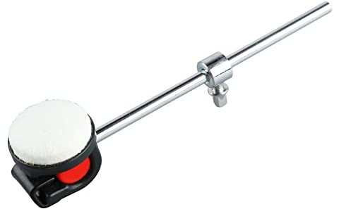 Stylebest Trumslagare Hammare Runt Filthuvud Mjukt Ljud för Bastrumprestanda 18 Cm Metallhandtag 1 Enhet