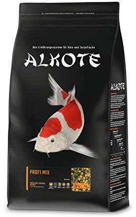 AL-KO-TE, 3-Jahreszeitenfutter für Kois, Frühjahr bis Herbst, Schwimmende Pellets, 6 mm, Hauptfutter Profi Mix, 3 kg