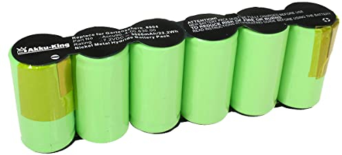 Akku-King Akku kompatibel mit Gardena Accu 90, 4-00.630.00 - NI-MH 3000mAh - für Rasenkantenschere, Grasschere Accu90, 8820, 8820-20, 8804, Wolf Vario RV-E12