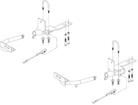 Roadmaster 521876-1 Tow Bar Mounting Bracket Kit