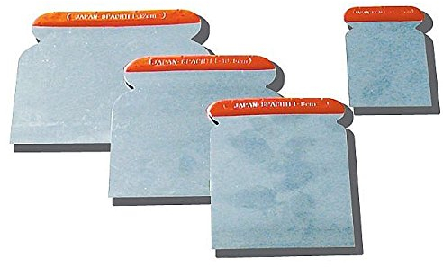 PAJARITO Japanspachtel Kunststoffrücken, rostfrei inkl.Tasche, Satz = je 1x 50/80/105/120mm