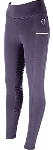 AK Wintex Reithose zum Überziehen, hohe Taille, Winter-Leggings, Vollbesatz, Silikongriff