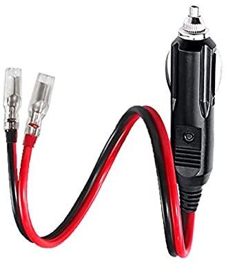 CYSSJF Encendedor de Cigarrillos de 12 v Enchufe Macho de mechero de 12V con Fusible con Cables Adaptador de mechero de Radio móvil de Coche vehículo Encendedor de Cigarrillos Plug （2 Paquetes）