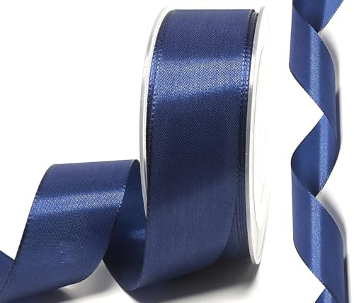 s.dekoda Taftband 50m x 40mm Blau - Dunkelblau Schleifenband Dekoband Taft Geschenkband