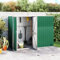 Gecheer Capanno per Attrezzi,Capannone,Casetta,per Attrezzi,Casetta Porta Attrezzi,Porta Attrezzi da Giardino,Rimessa Attrezzi da Giardino,Capanno da Giardino in Acciaio Zincato,Verde 225x89x161 cm
