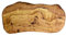 Cleminson Tabla grande de madera de olivo para cortar, servir y antipasti, 50 x 22 cm