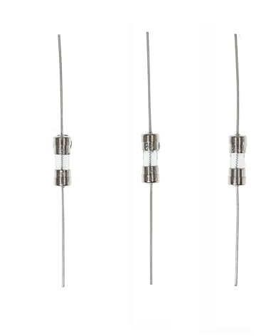 HUABAN 20 Stycken 8A 8 Amp 3.6 * 10mm 250V Långsamblåsande glassäkring med ledningar