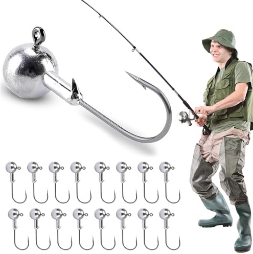 8PCS Tungsten Jigköpfe, Angelhakenset Jigköpfe, Scharfen Jighaken Set für Gummifische, Gummifische Angeln Jighaken, Offset Haken, Angelhaken Set, Angelhaken Offset Haken (3,5g/14g)