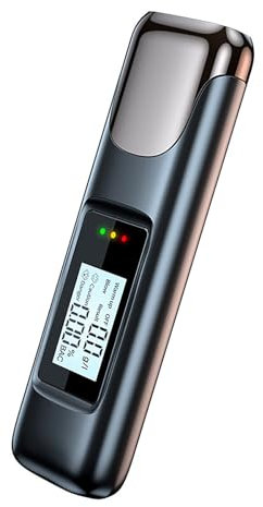 Duohropke Etilometro Portatile Certificato Alcol Test Etilometro Professionale con Display Digitale LCD e Chip ad Alta Sensibilità, Precisione di Grado