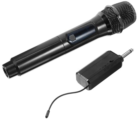 Supvox Drahtloses Gesangsmikrofon aus Kunststoff, 1 Satz Handmikrofon | Professionelles Kabelloses Mikrofon, Leicht zu Tragen, für Outdoor Gesang und Geburtstagsfeiern