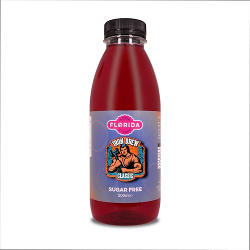 Florida Soda Syrup Compatible with SodaStream - 500 ml, Mix n Match, Multiple Flavours, Concentrates, Flavourings For Fizzy Drinks (Iron Brew Sugar Free)