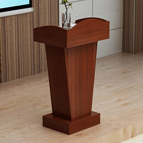 Rednerpult-Podiumständer, Rednerpult-Podiumständer, Rednerpult-Podiumständer, Rednerpult-Podiumständer aus Holz für Empfänge, Reden und Zeremonien, minimalistische Podiumskanzeln mit geräumiger Schu