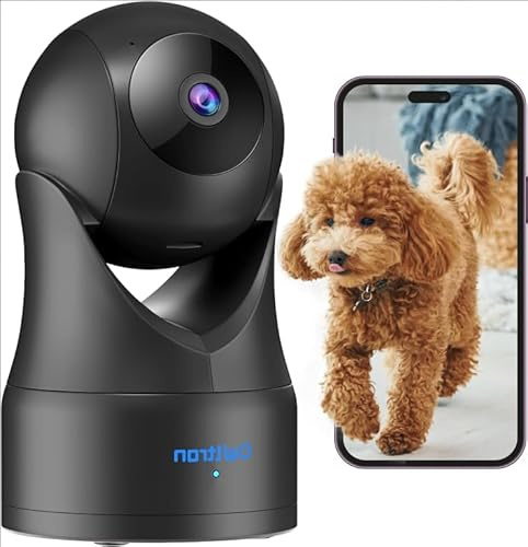owltron Überwachungskamera innen, Babyphone mit Kamera und app, 360°WLAN IP Kamera mit Bewegungserkennung, 2-Wege Audio, Hundekamera/Haustierkamera/Babyphone Kamer mit Nachtsich