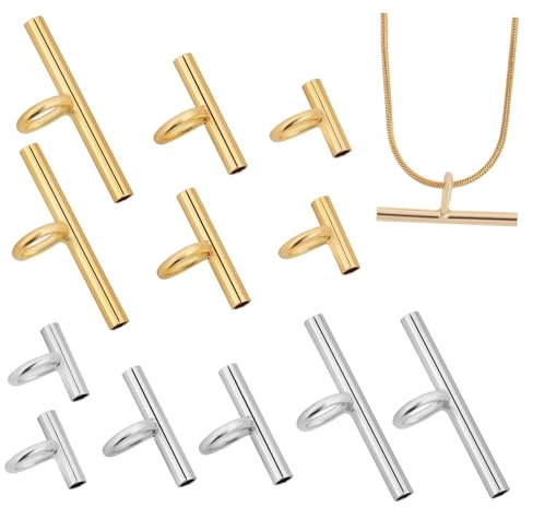 NULYLU 12Pcs Brooch Pendant Converters Jewelry Making Accessories Mini Pin to Pendant Adapters for Necklaces Various