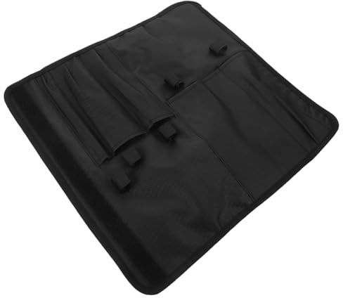 VICASKY Pochette de Rangement Noir en Tissu Oxford pour Couteaux Système de Compartiments Internes et Fermeture Sécurisée pour Chefs et Voyages en Extérieur