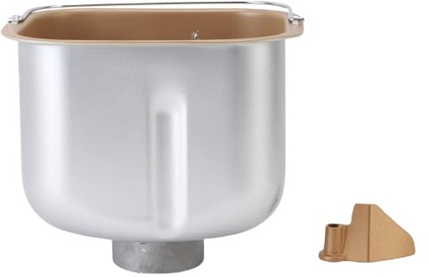 Yanmis Revestimiento para Máquina de Pan, Molde para Pan Antiadherente con Paleta para Amasar, Cubo para Hornear de Acero Inoxidable, Piezas de Repuesto Universales para Panaderías